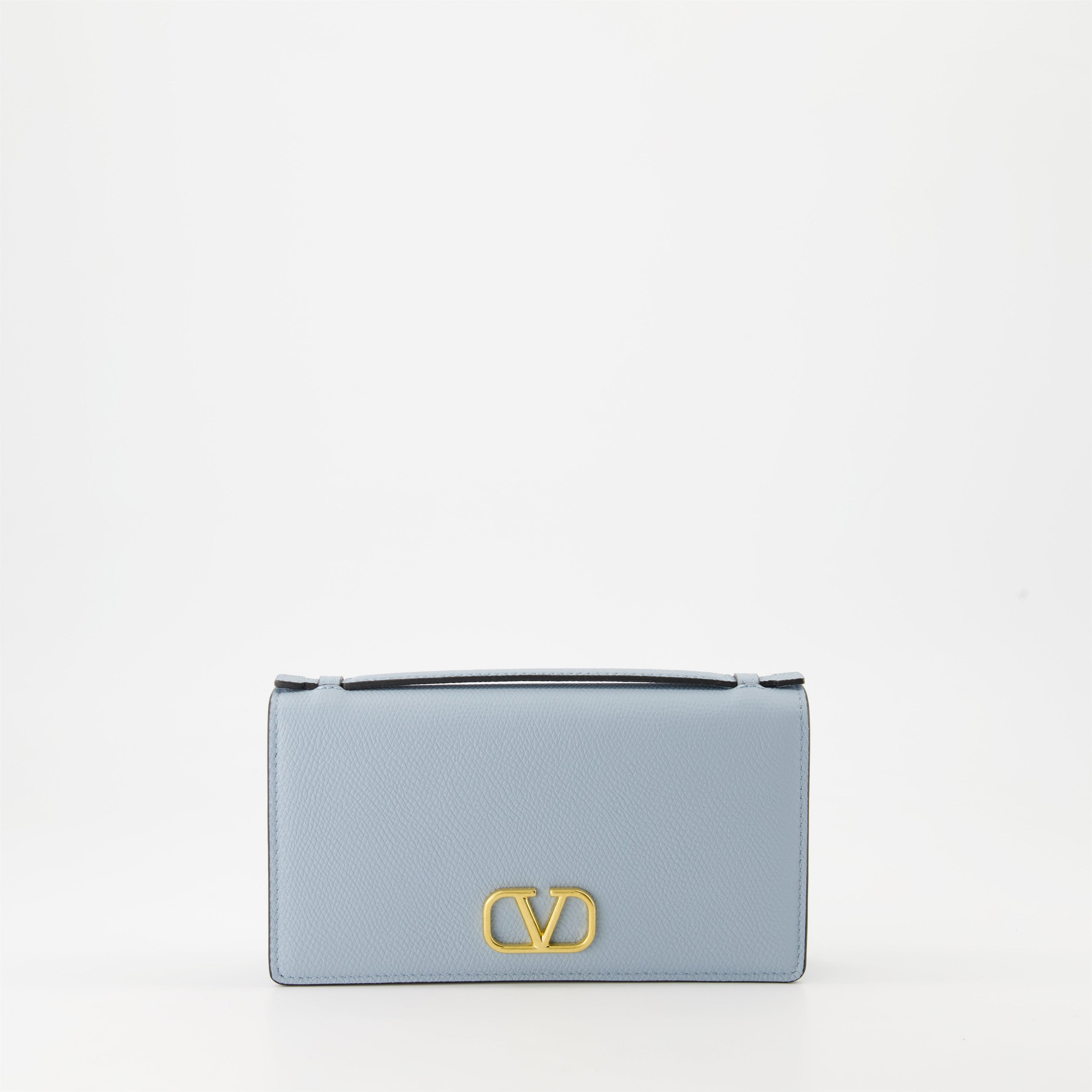 VLogo wallet, leather wallet, chain wallet, Valentino Garavani, luxury wallet