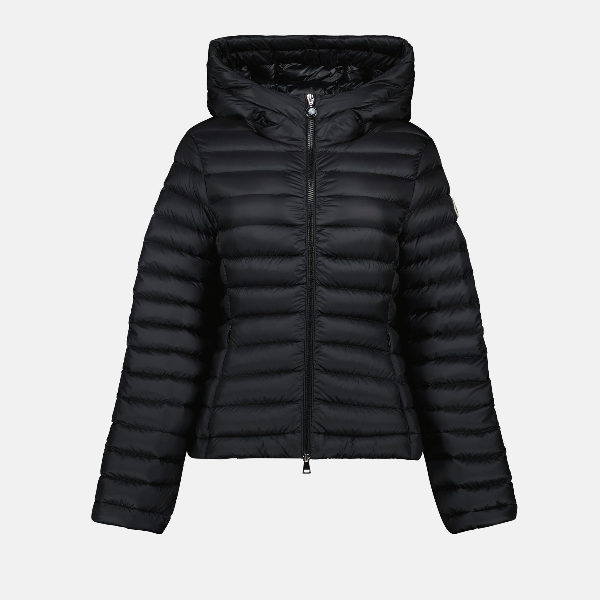 Moncler Ige, padded jacket, women's outerwear, black nylon jacket, luxury ready-to-wear