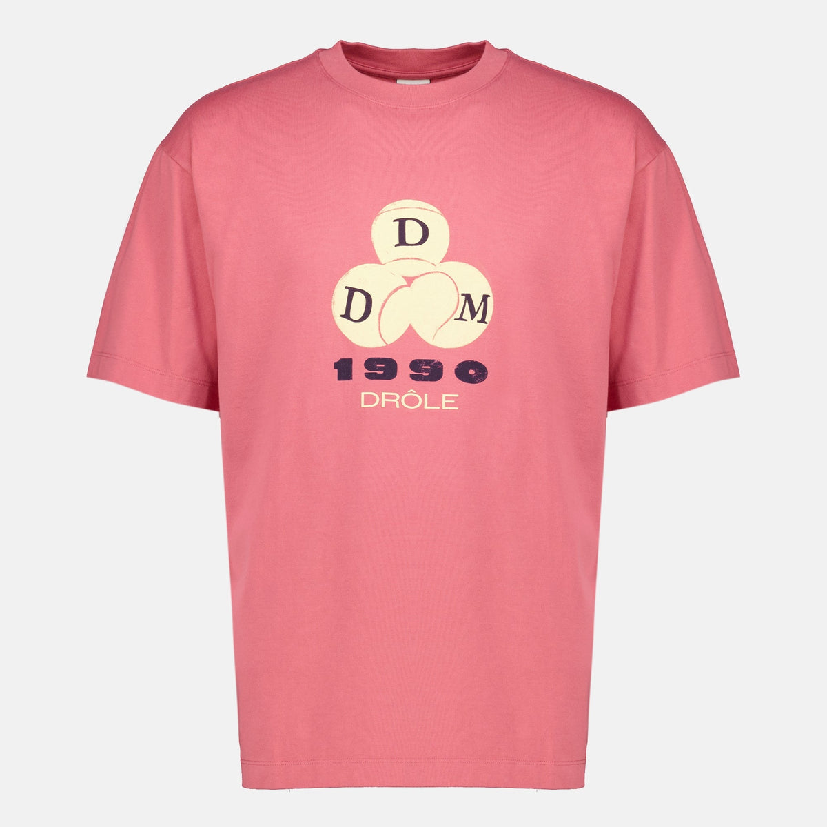 Camiseta rosa con logotipo 1990