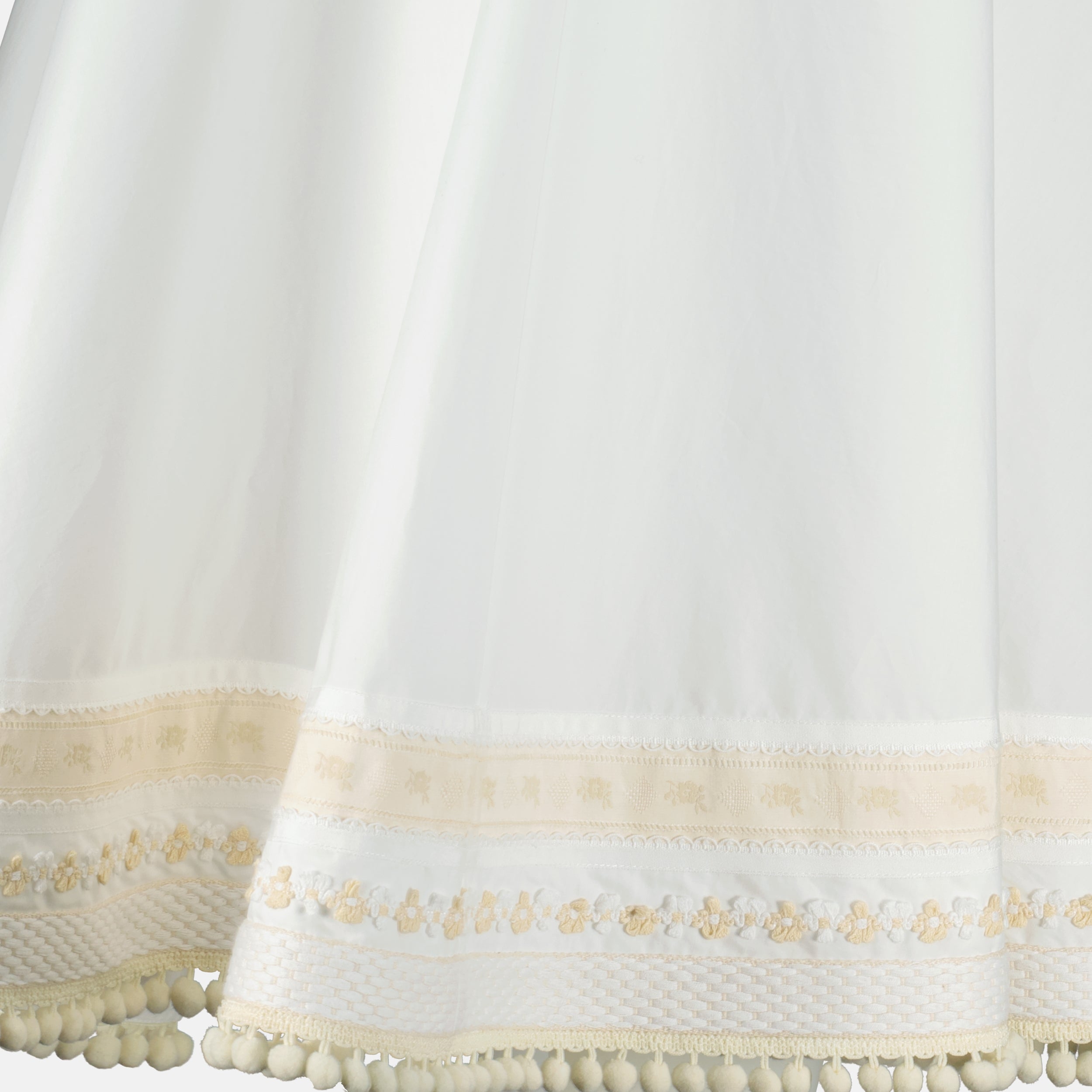 poplin skirt, embroidered skirt, classic long skirt, Moschino skirt, Spring-Summer 2025