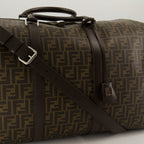 FF travel bag, luxury accessories, embroidered canvas bag, Fendi travel, stylish luggage