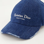 Dior, Denim Cap, Distressed Finish, Men's Accessories, Fall-Winter 2024
