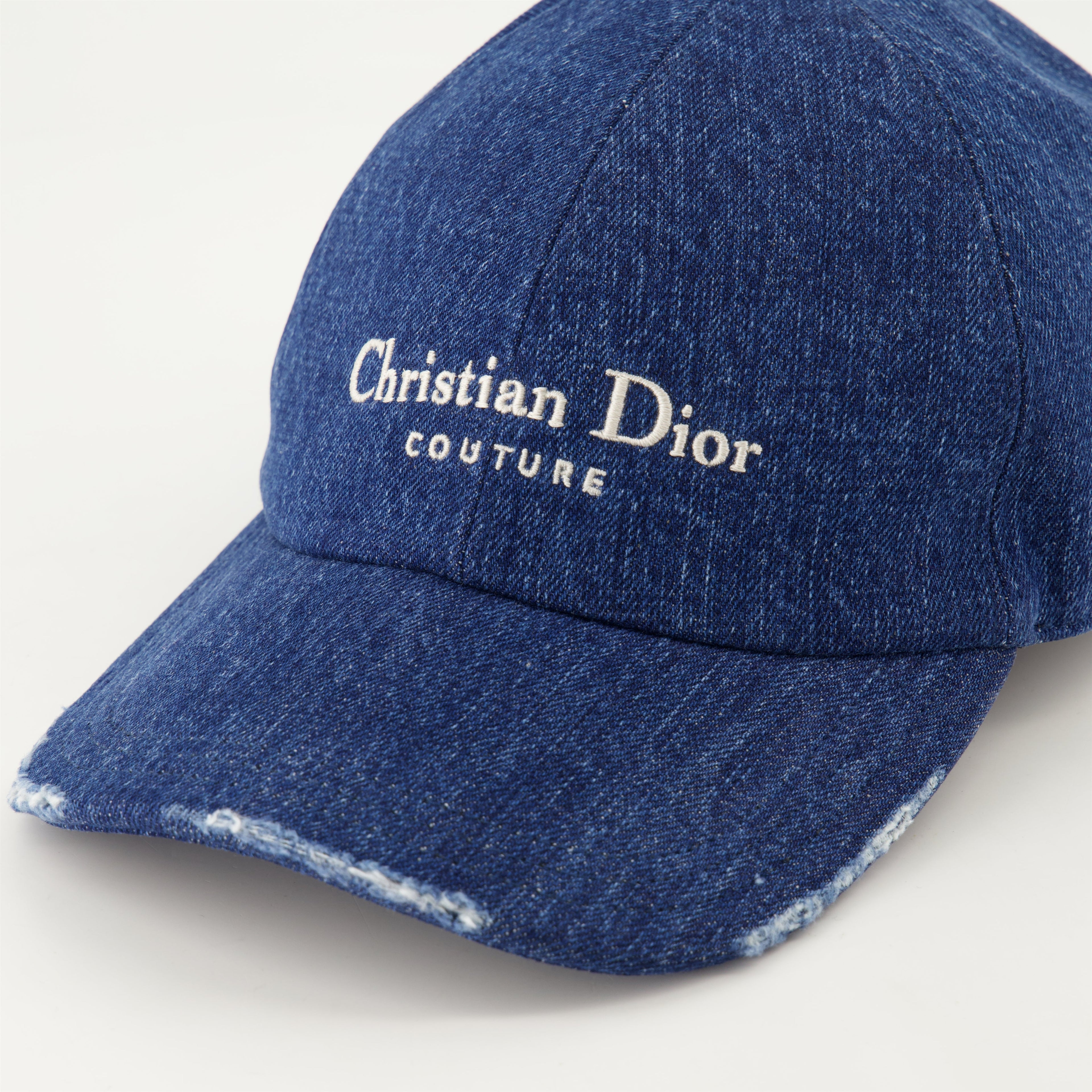 Dior, Denim Cap, Distressed Finish, Men's Accessories, Fall-Winter 2024