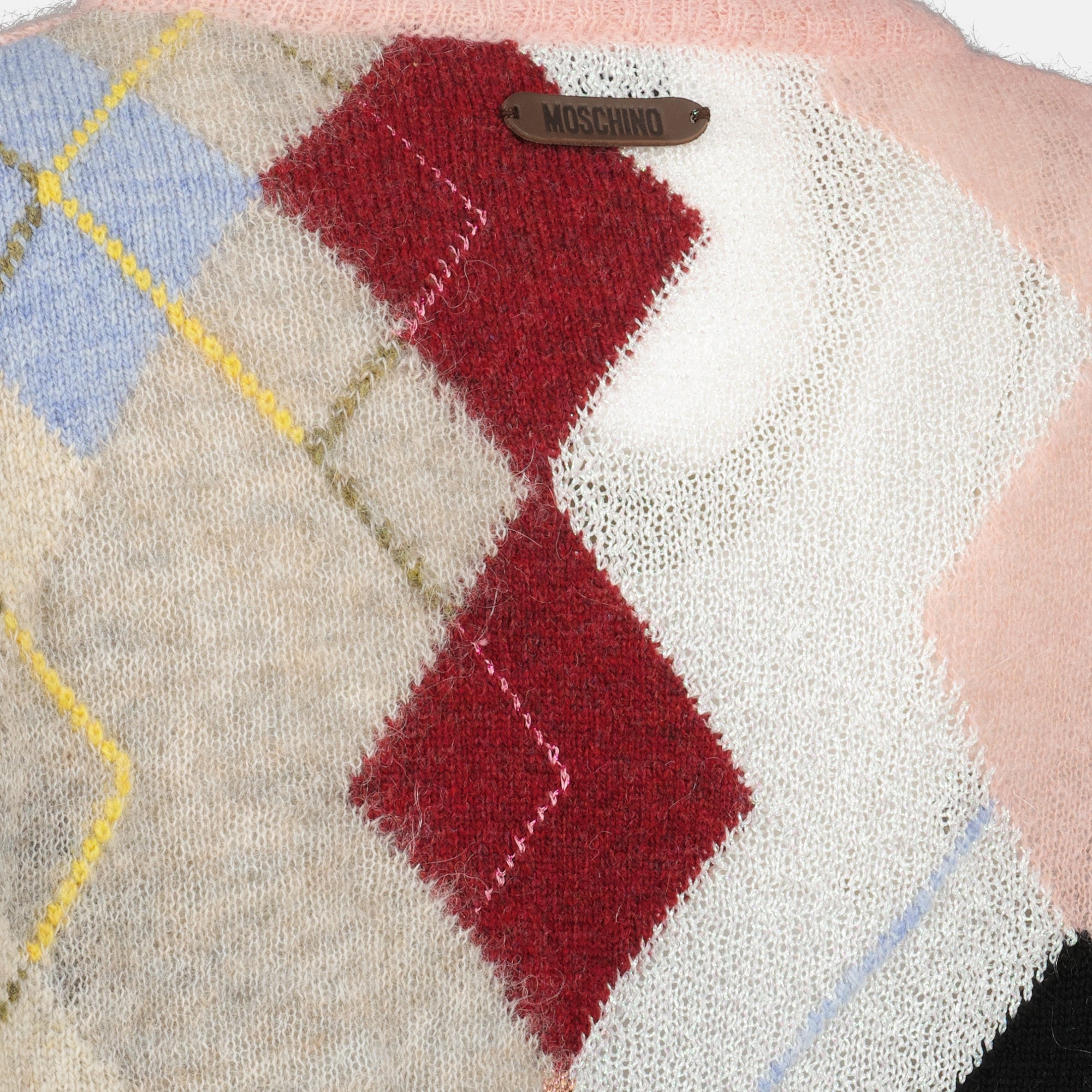 mohair sweater with moschino print we in style moschino women 15468832096636