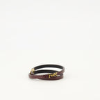 Image of Bordeaux Double Tour Bracelet by Saint Laurent for Women - Season Autumn-Winter 2025 - Detail View 1