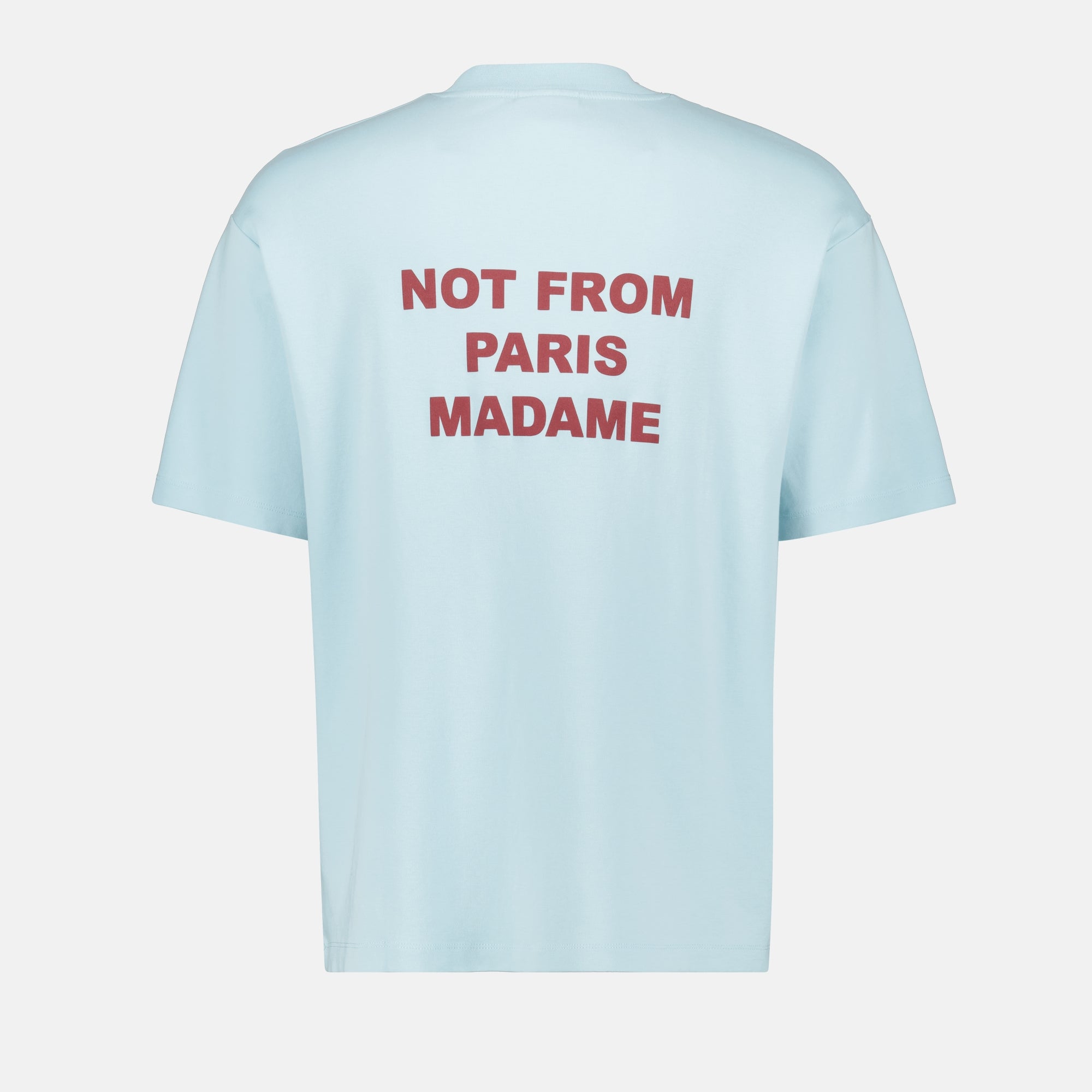 Light Blue Slogan T-shirt