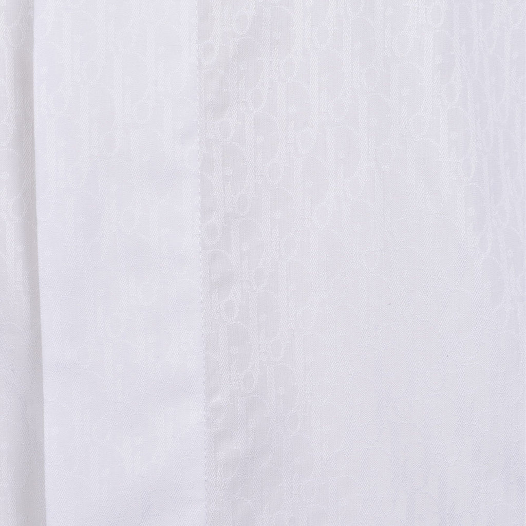 cotton shirt, classic collar shirt, Oblique print, long sleeve shirt, mother-of-pearl buttons