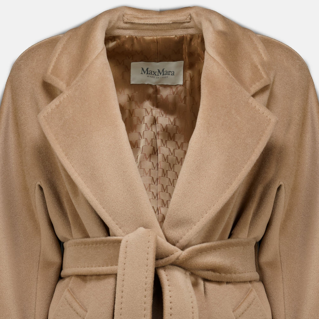 Manteau Icon beige en laine et cachemire