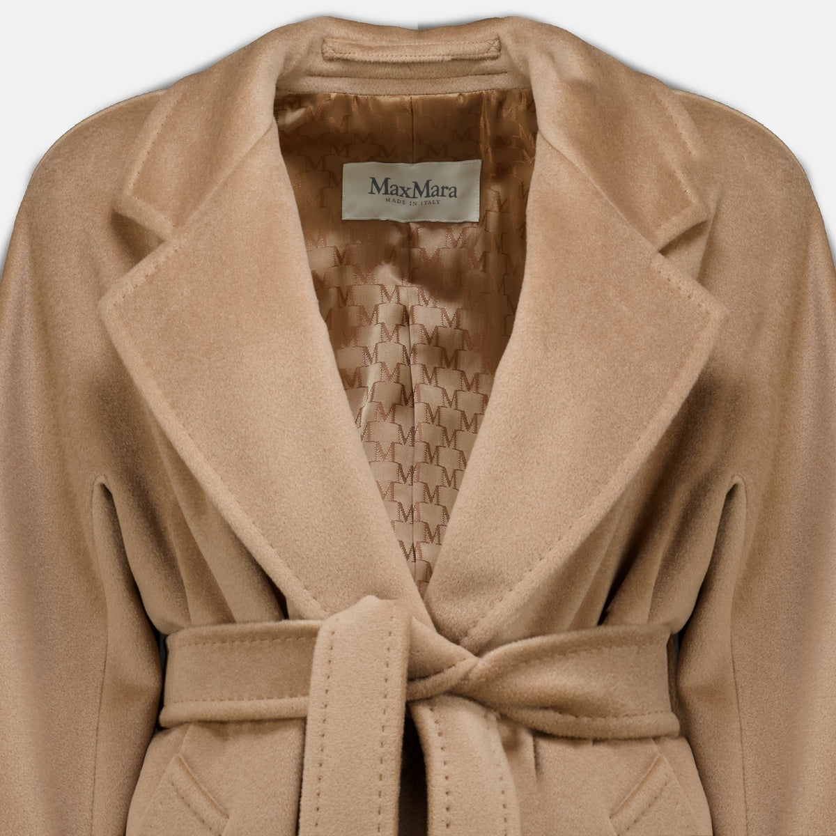 Manteau Icon beige en laine et cachemire