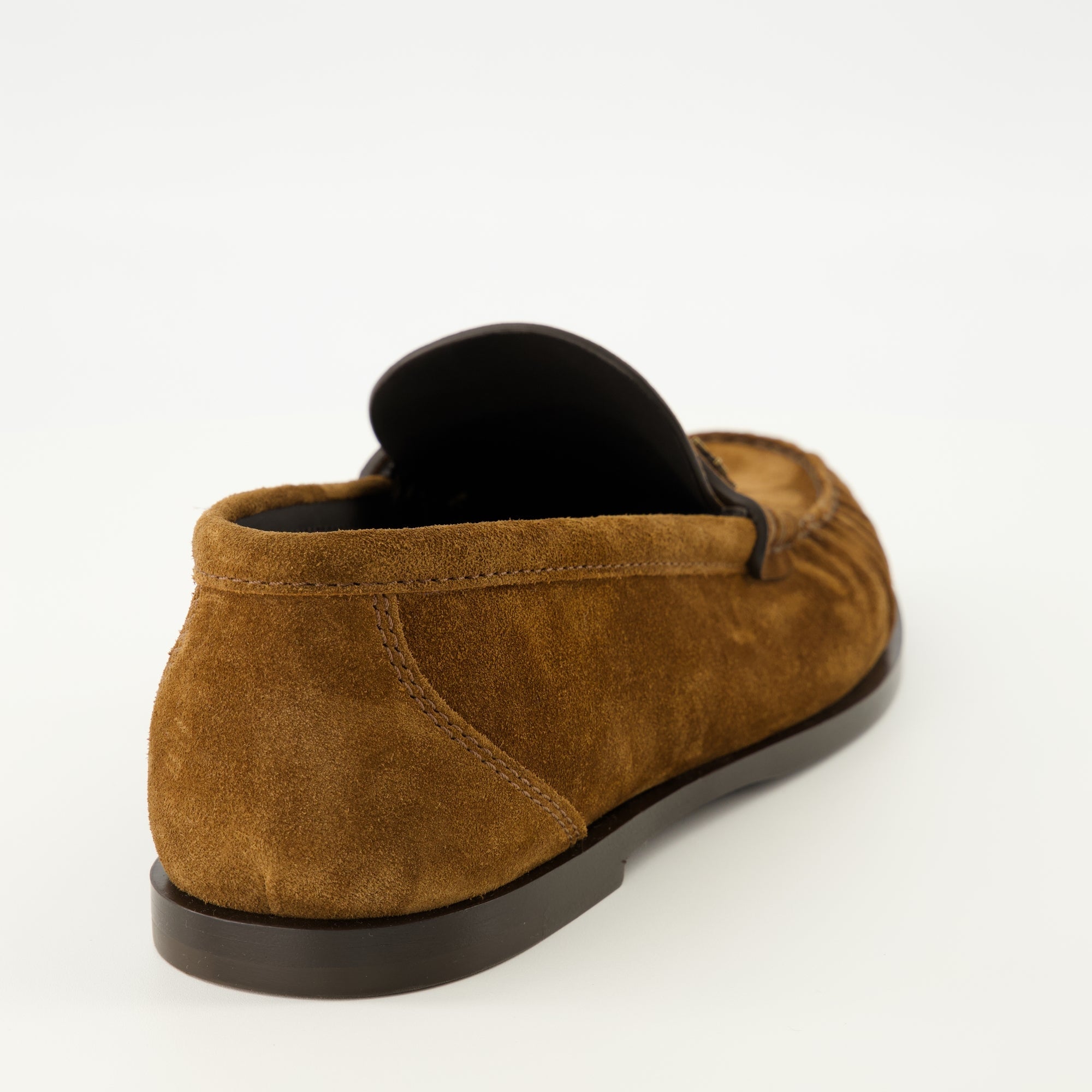brown suede loafers, Saint Laurent loafers, comfortable loafers, moccasin shoes, stylish footwear