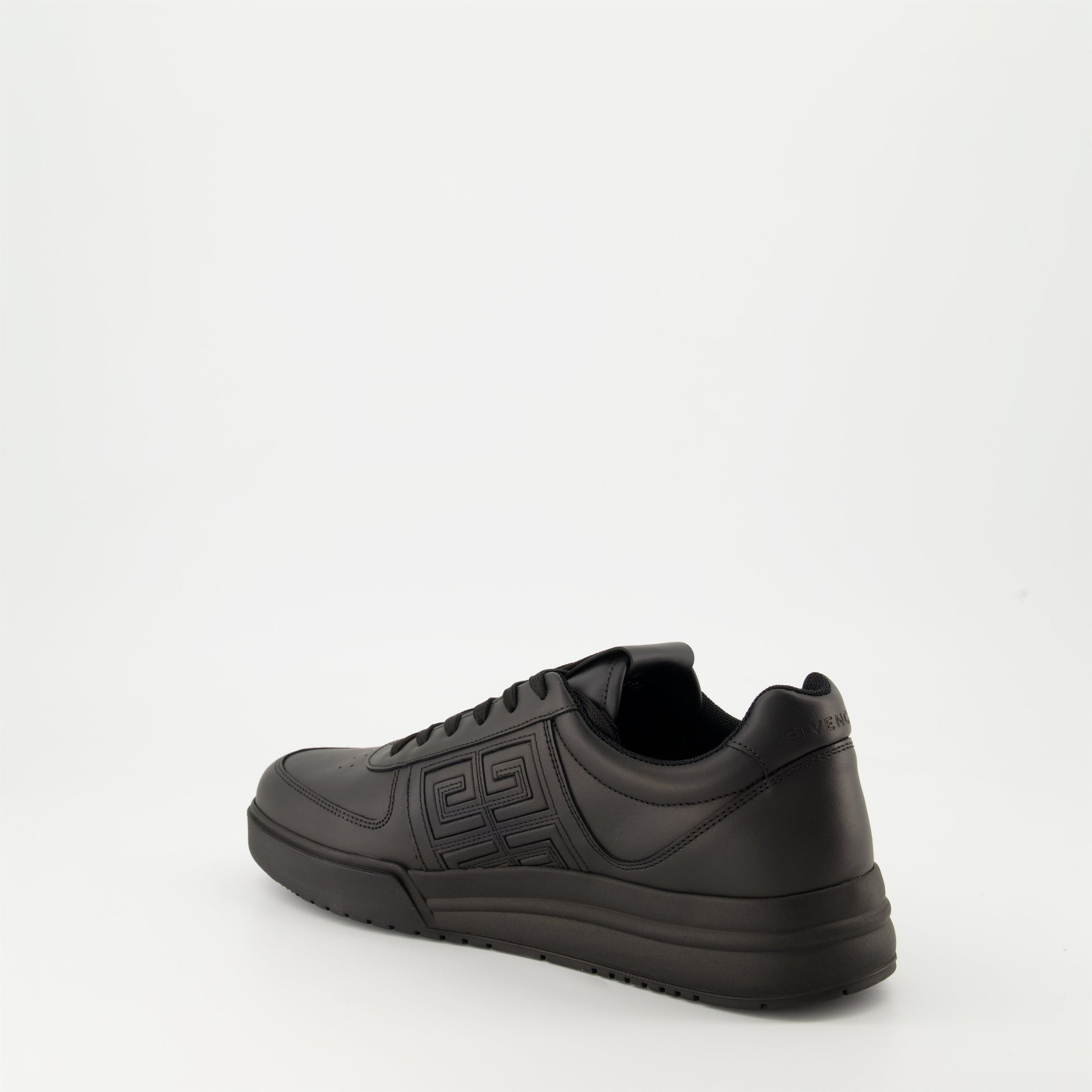 luxury sneakers, black leather sneakers, Givenchy G4, Autumn-Winter 2024, smooth leather shoes