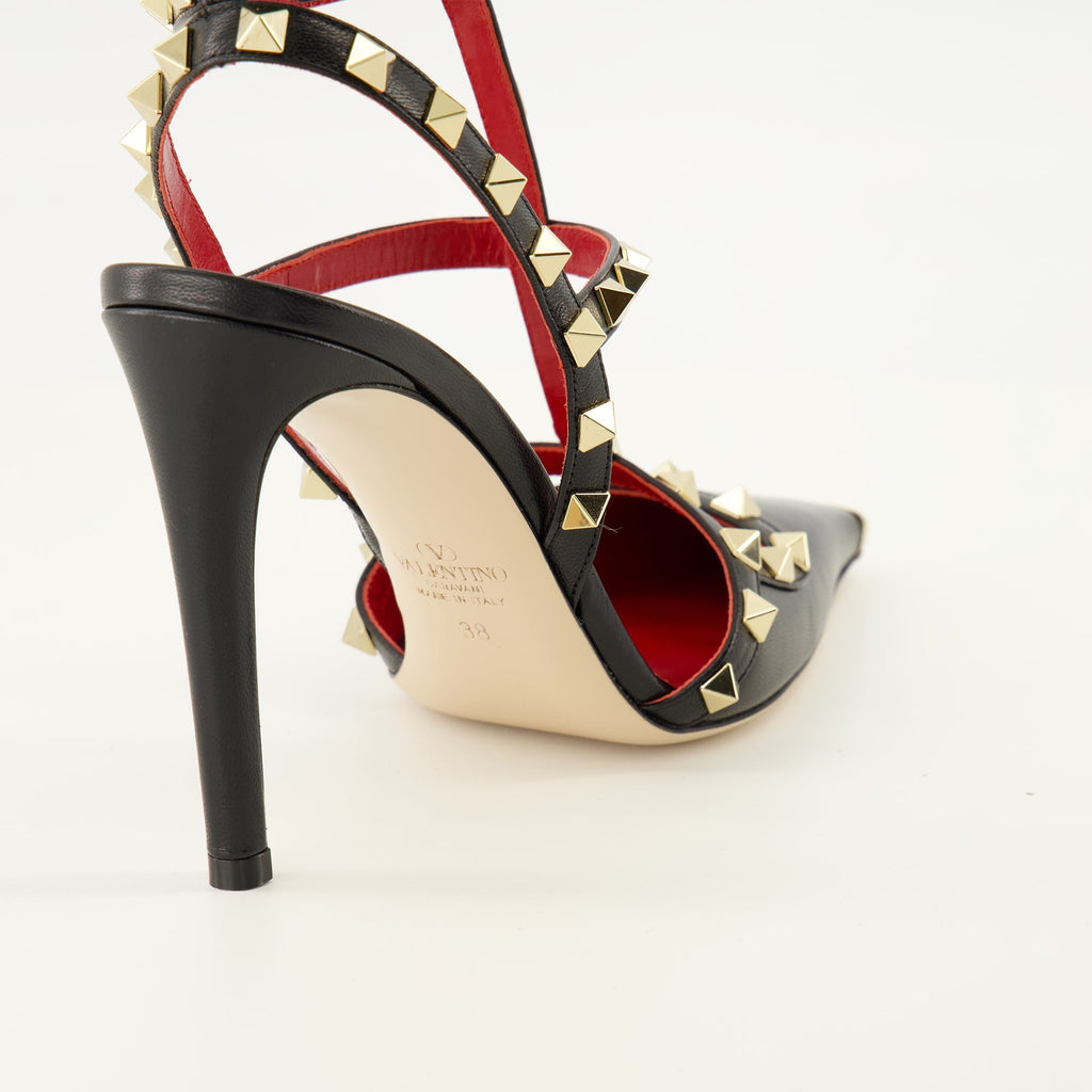 Rockstud Pointed-Toe Pumps