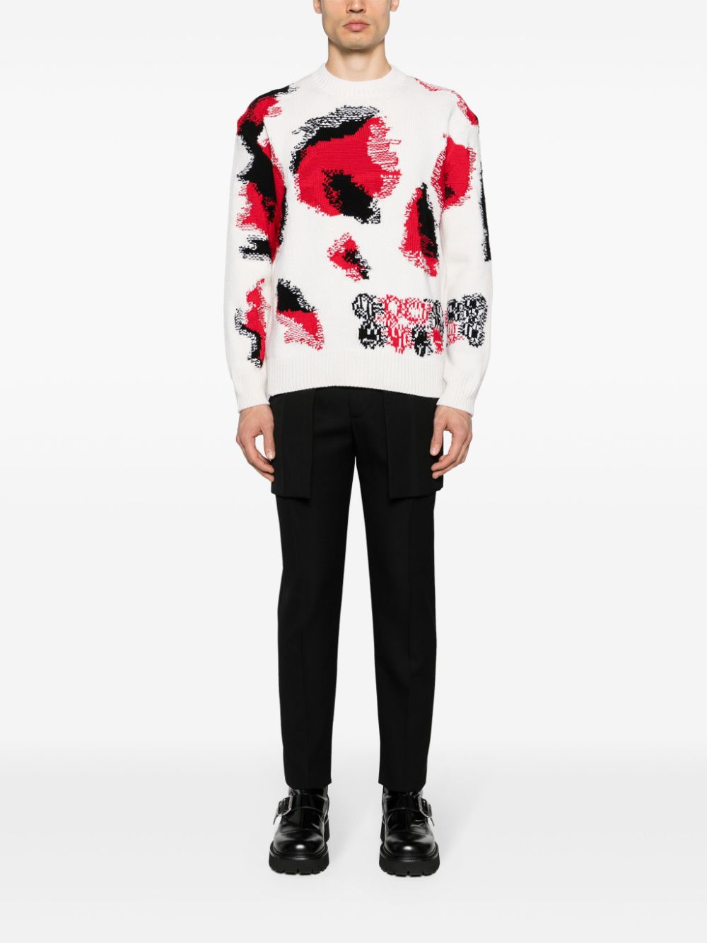 ウールポケット付きパンツ