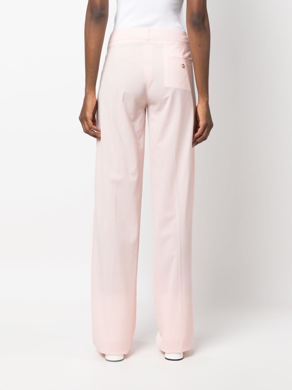 Coperni, Pleated Rose Trousers, Women's Luxury Fashion, High-End Trousers, Elegant Women's Pants