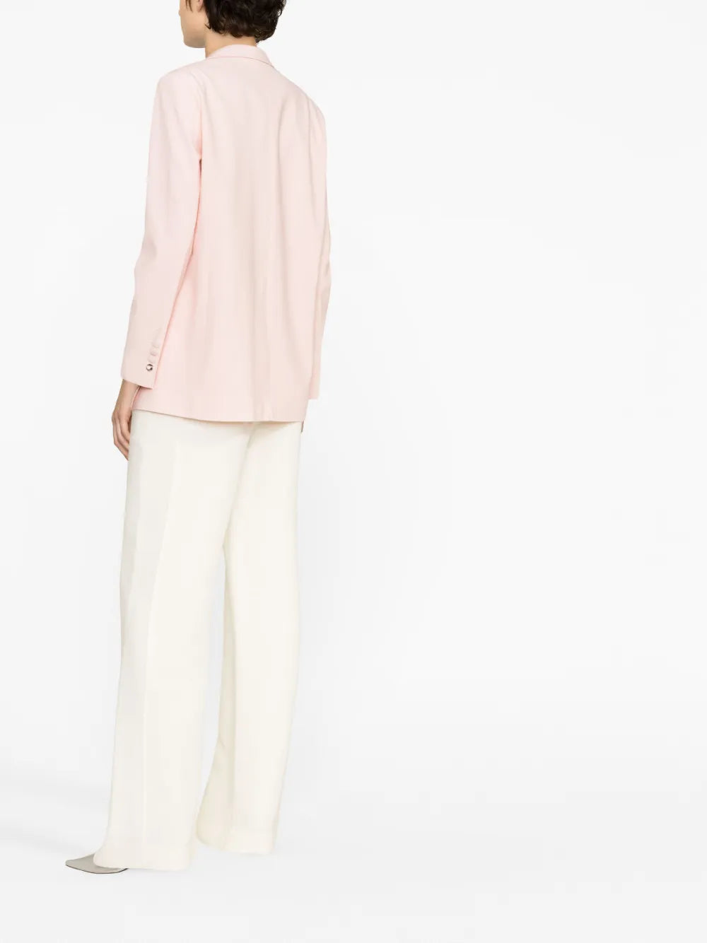 Coperni jacket, fitted pink jacket, twisted cutouts, luxury women's fashion, high-end jackets