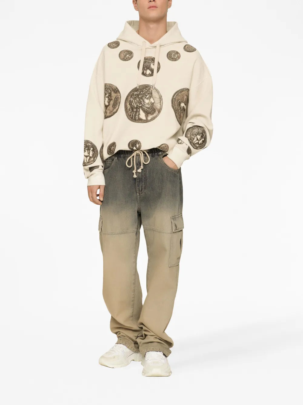 Coin Print Hooded Sweatshirt