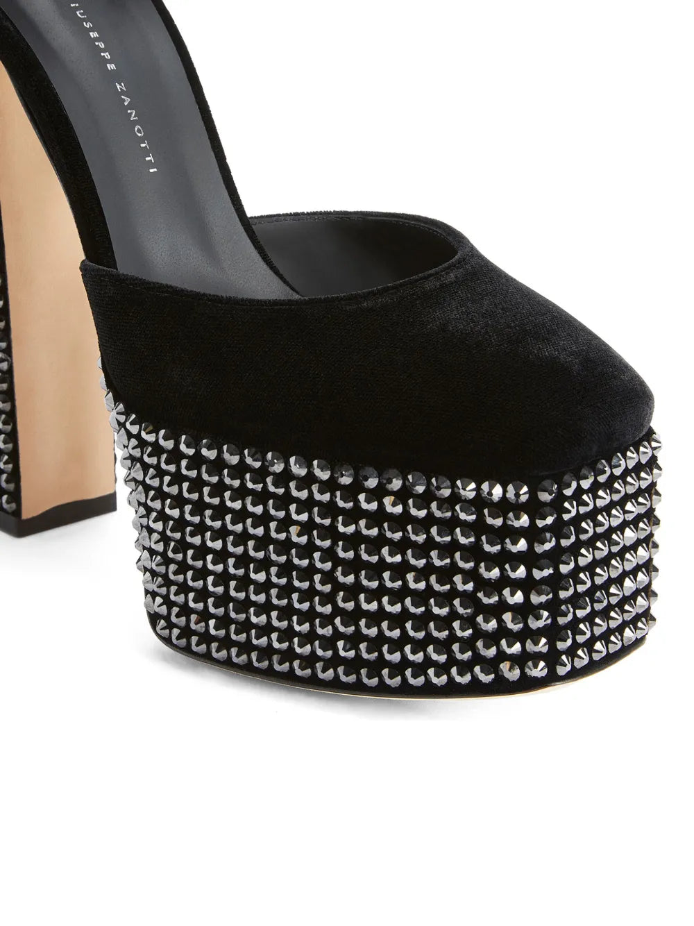Giuseppe Zanotti, Black Strass Pumps, Women's Luxury Shoes, High Heel Pumps, Designer Footwear