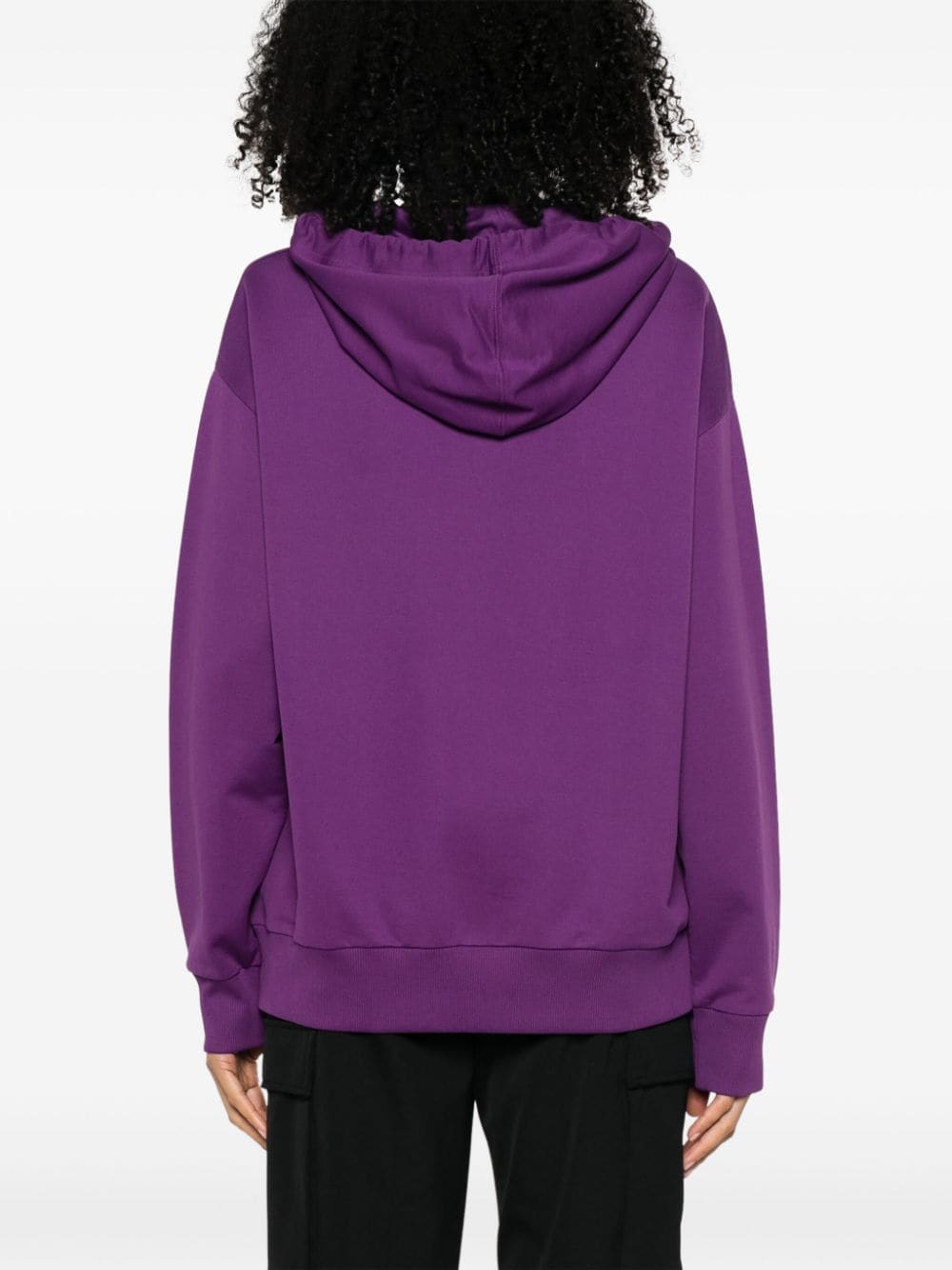 Moncler women hoodie, luxury hoodie, violet hoodie, double logo hoodie, high-end fashion