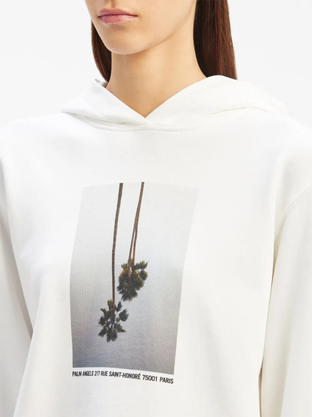 Palm Angels, White Mirage Hoodie, luxury streetwear, designer hoodie, high-end fashion