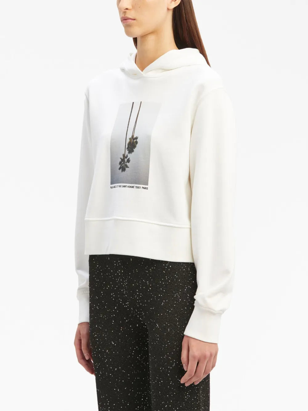 Palm Angels, White Mirage Hoodie, luxury streetwear, designer hoodie, high-end fashion