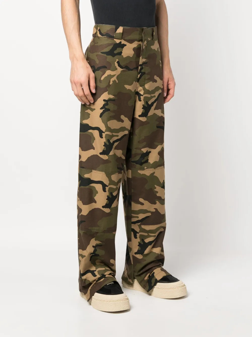 Palm Angels, Militare Cargo Pants, luxury cargo pants, green cargo pants, high-end fashion