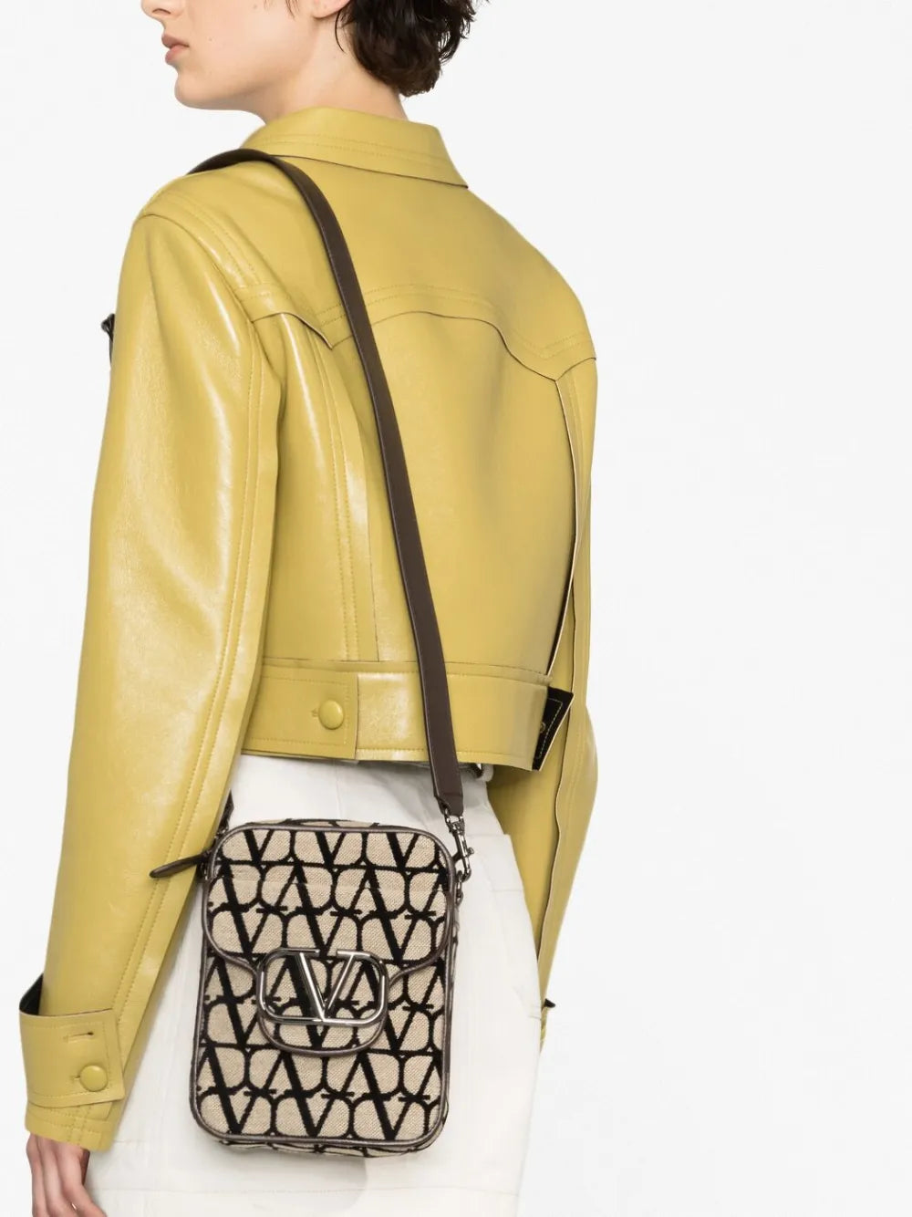 Valentino Garavani, Locò Iconographe Bag, Women's Luxury Bag, Designer Canvas Bag, High-End Fashion Accessories