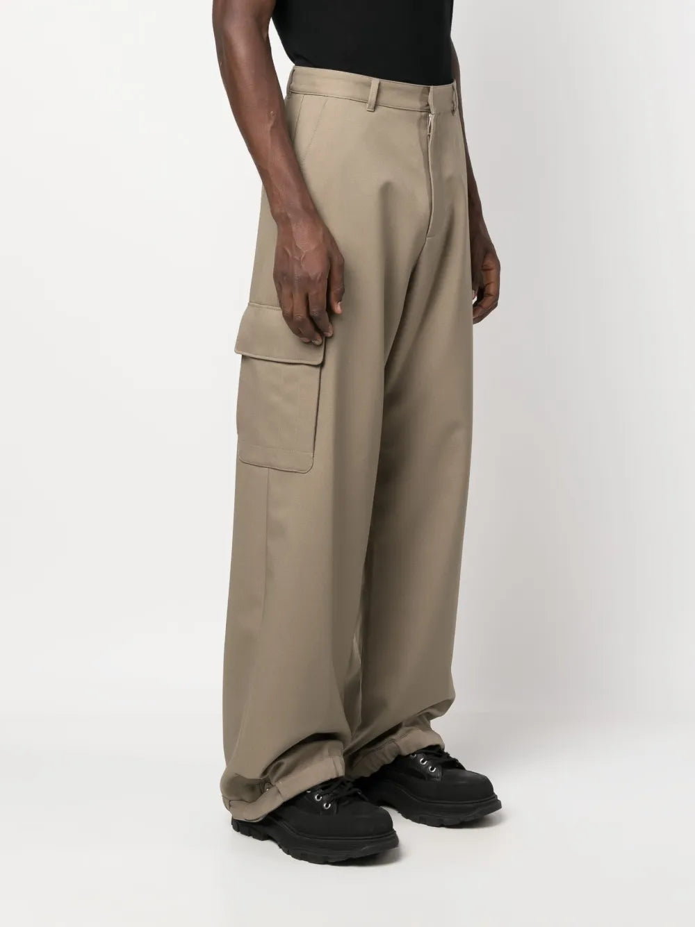 beige cargo pants, Off-White, luxury casual wear, designer pants, modern luxury apparel