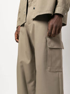 beige cargo pants, Off-White, luxury casual wear, designer pants, modern luxury apparel