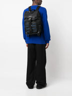 Bilde av Courrie Flap Nylon Ryggsekk fra Off-White for Menn - Sesong Høst-Vinter 2023 - Bakview