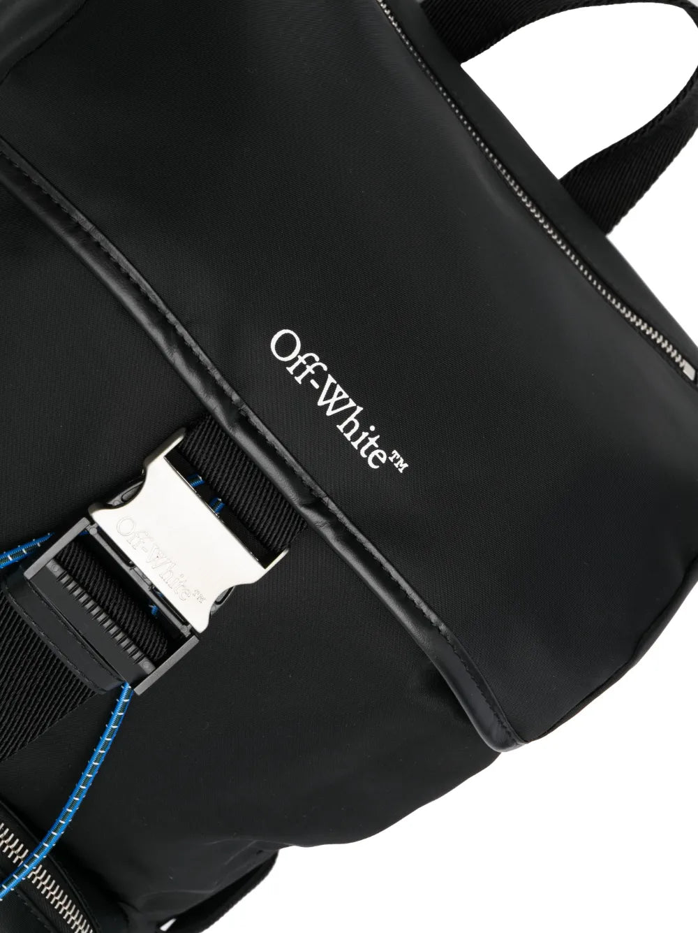 Off-White, Courrie Flap, black nylon backpack, luxury accessories, high-end fashion