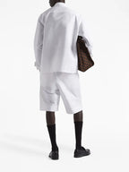 ホワイトポプリンベルムーダショーツ