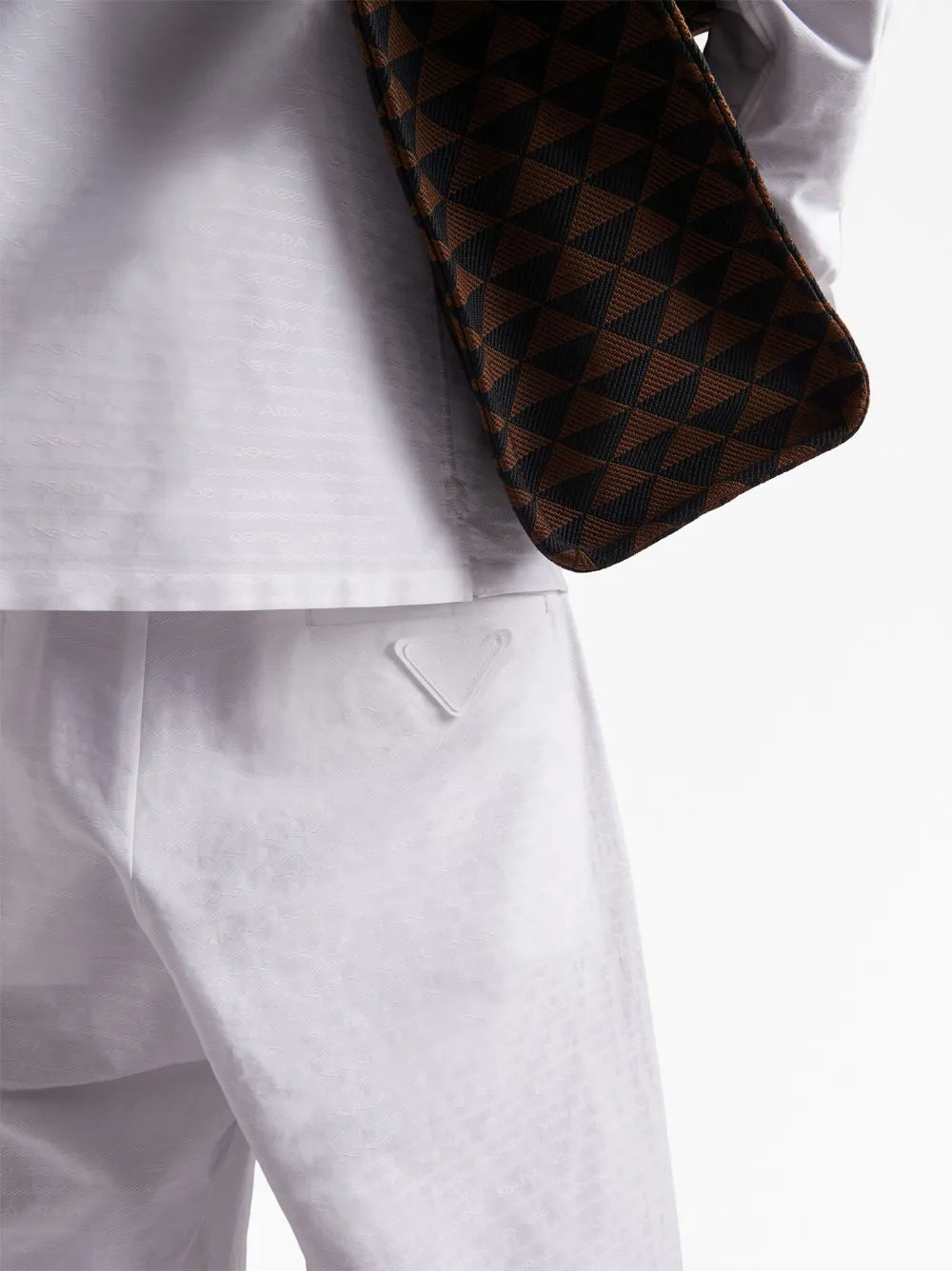 ホワイトポプリンベルムーダショーツ