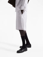 ホワイトポプリンベルムーダショーツ