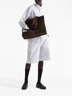 ホワイトポプリンベルムーダショーツ