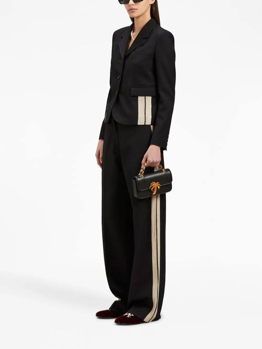 Track pants, Palm Angels, luxury track pants, designer pants, stylish casual wear