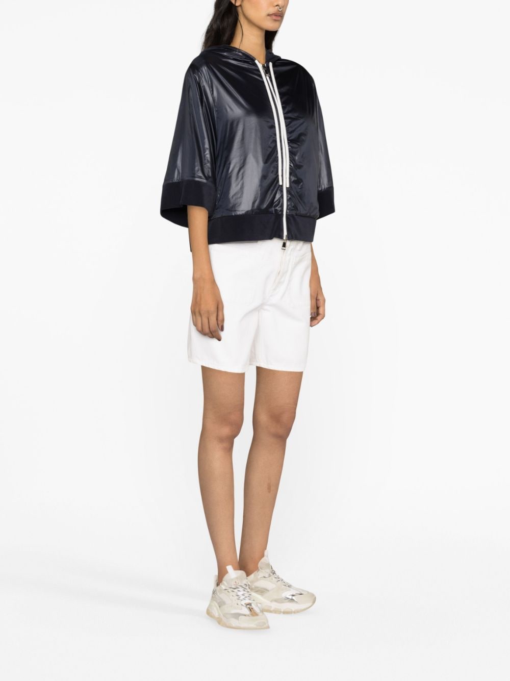 Moncler, reversible jacket, women's luxury fashion, blue zip-up jacket, high-end ready-to-wear