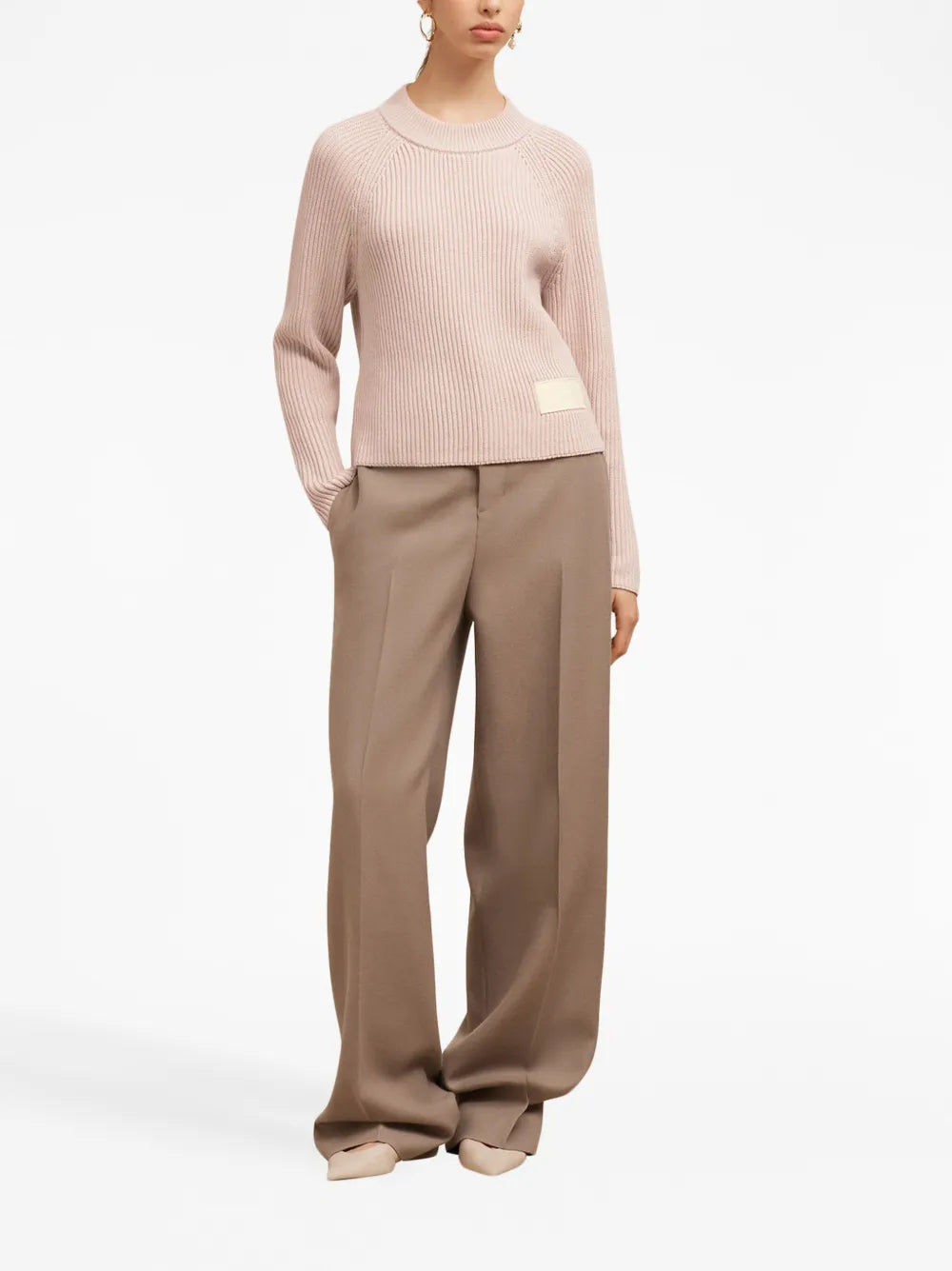 Powder Pink Label Sweater