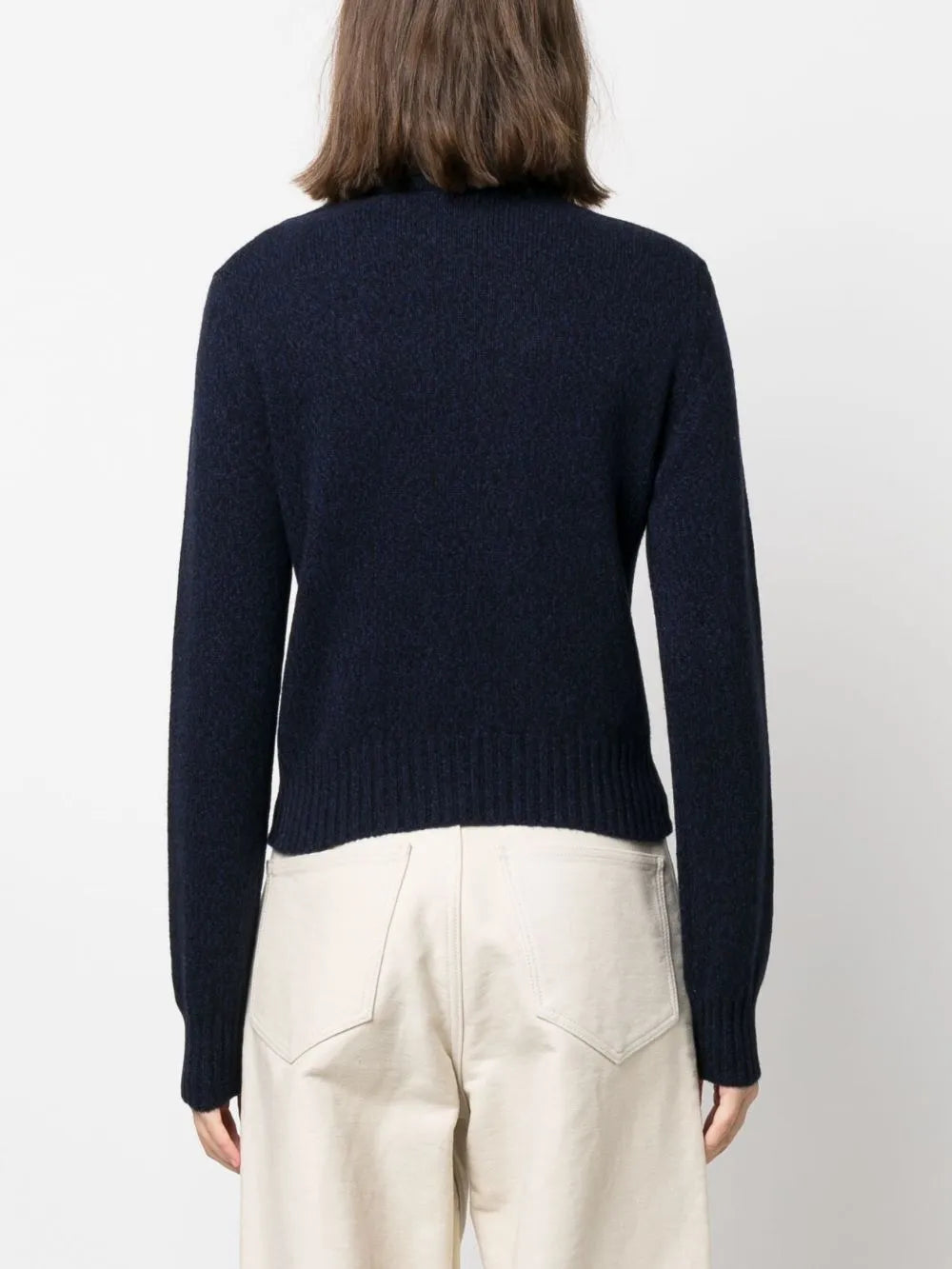 turtleneck sweater, AMI Paris, blue sweater, luxury knitwear, Ami de Coeur