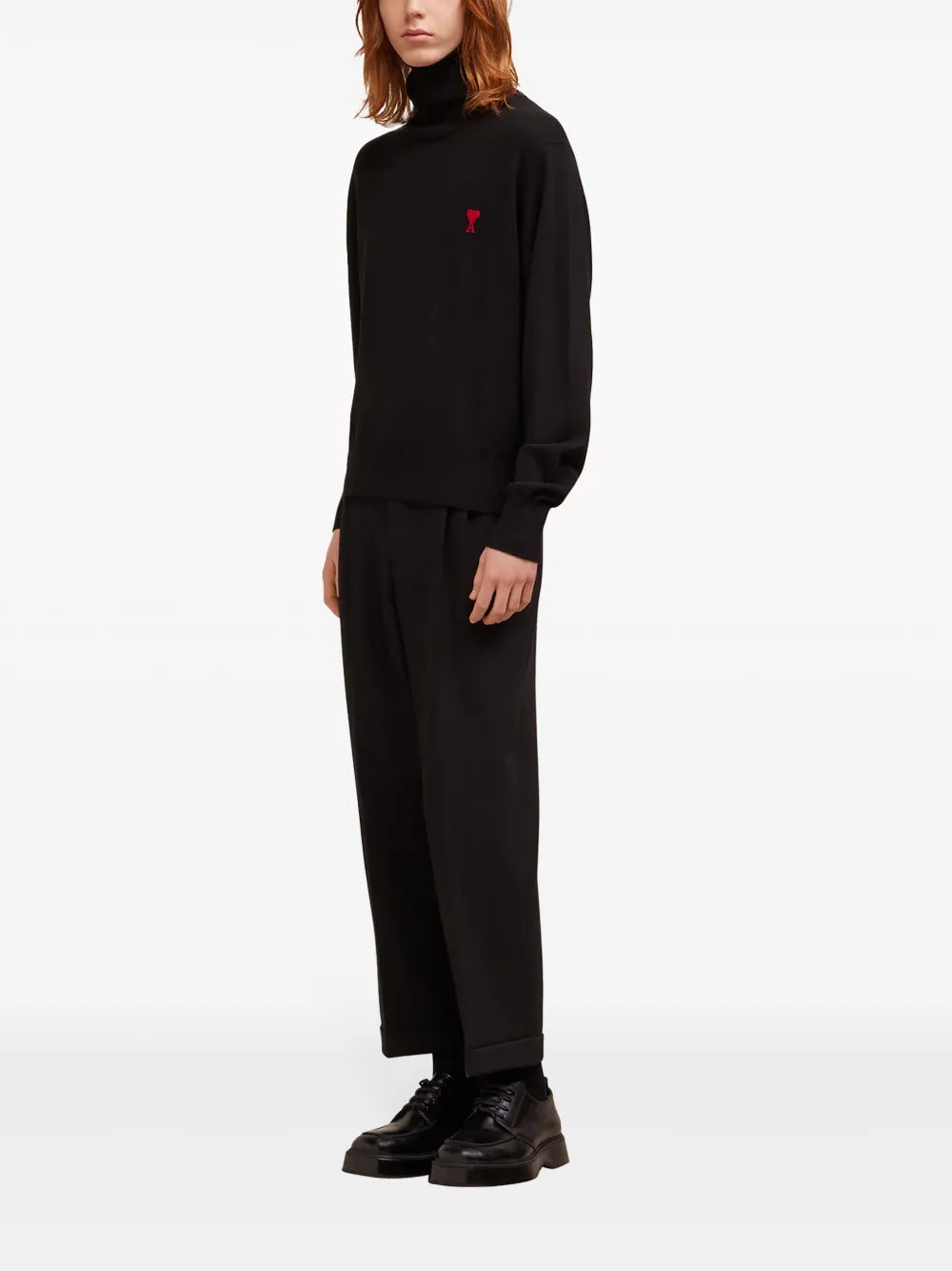 Suéter de Cuello Alto Negro