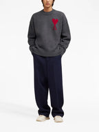 Ami de Coeur, knit sweater, wool sweater, crew neck sweater, unisex fashion