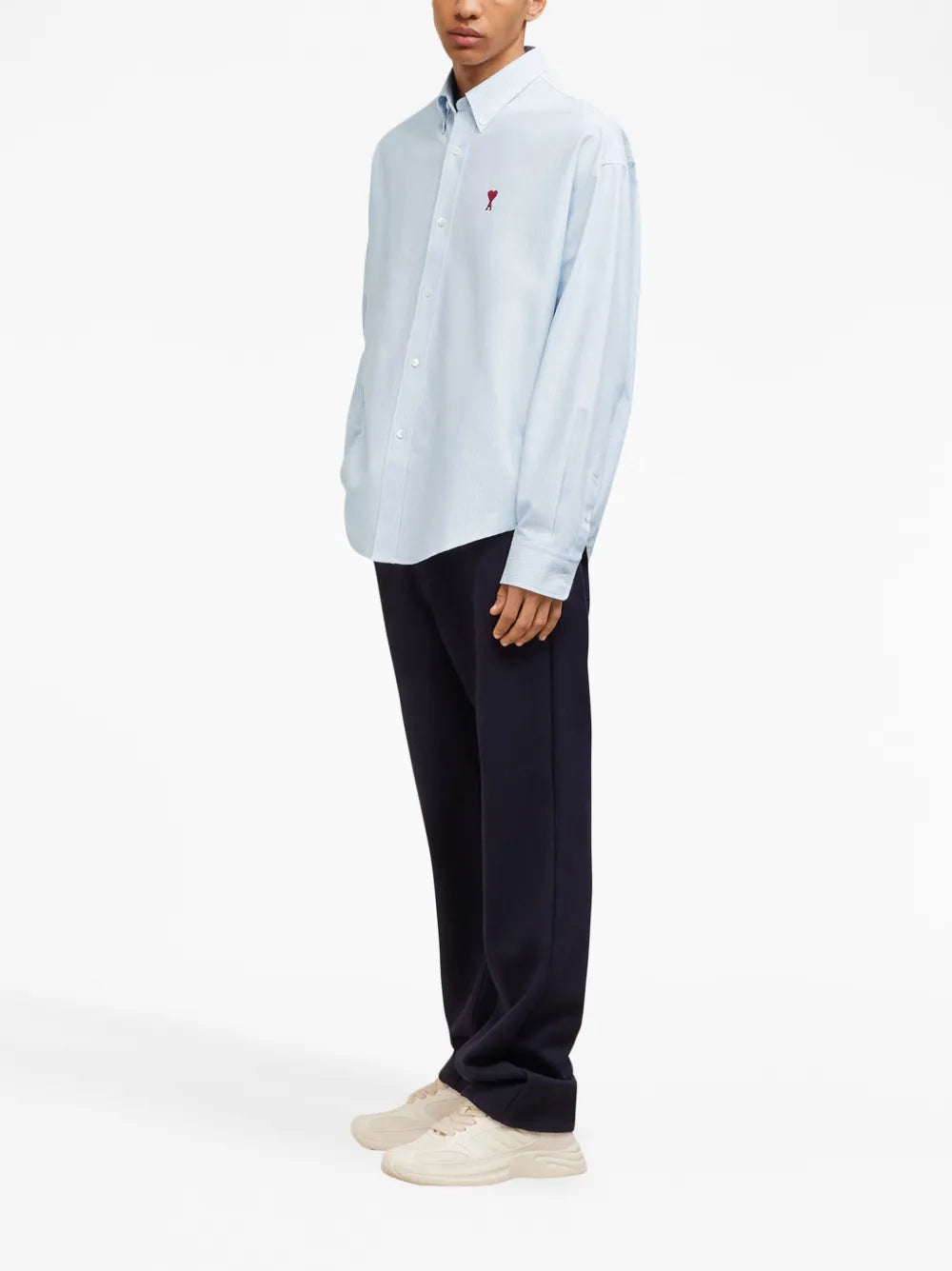 Ami de Coeur, striped shirt, AMI Paris, luxury fashion, designer shirt