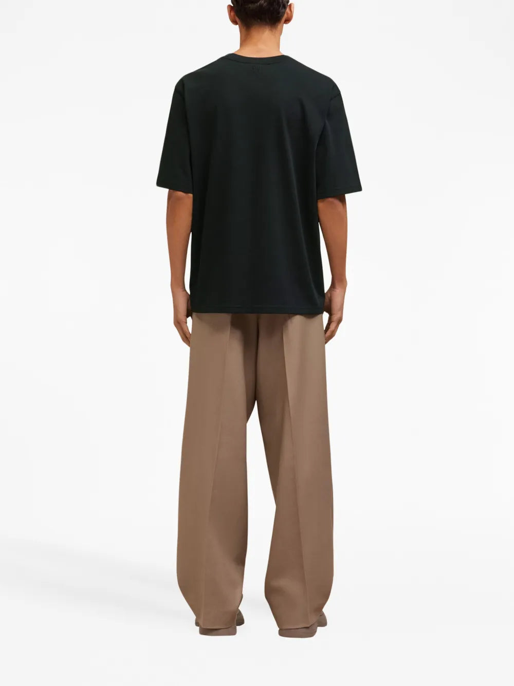 AMI Paris, Ami de Coeur, unisex T-shirt, black T-shirt, luxury fashion