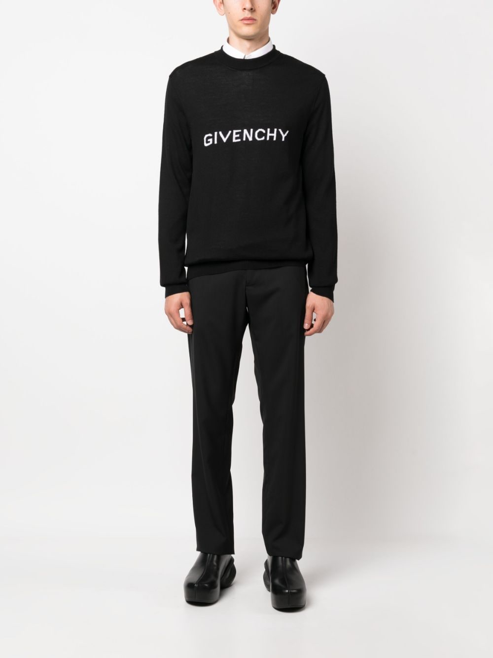 Givenchy, Embroidered Logo Sweater, Luxury Menswear, Designer Clothes, High-End Fashion