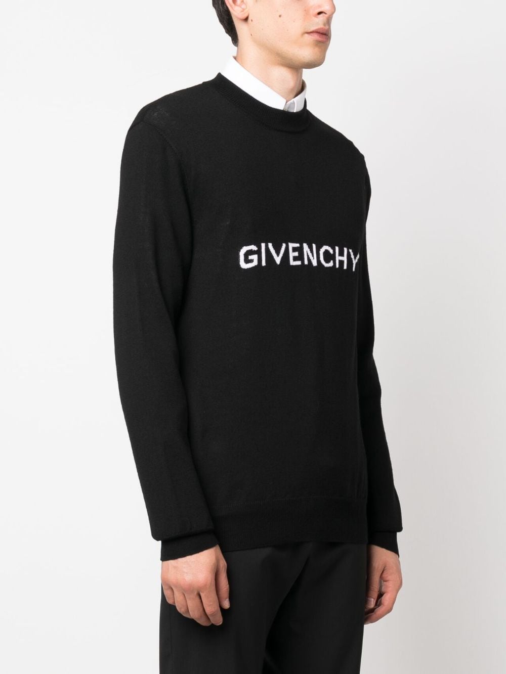 Givenchy, Embroidered Logo Sweater, Luxury Menswear, Designer Clothes, High-End Fashion