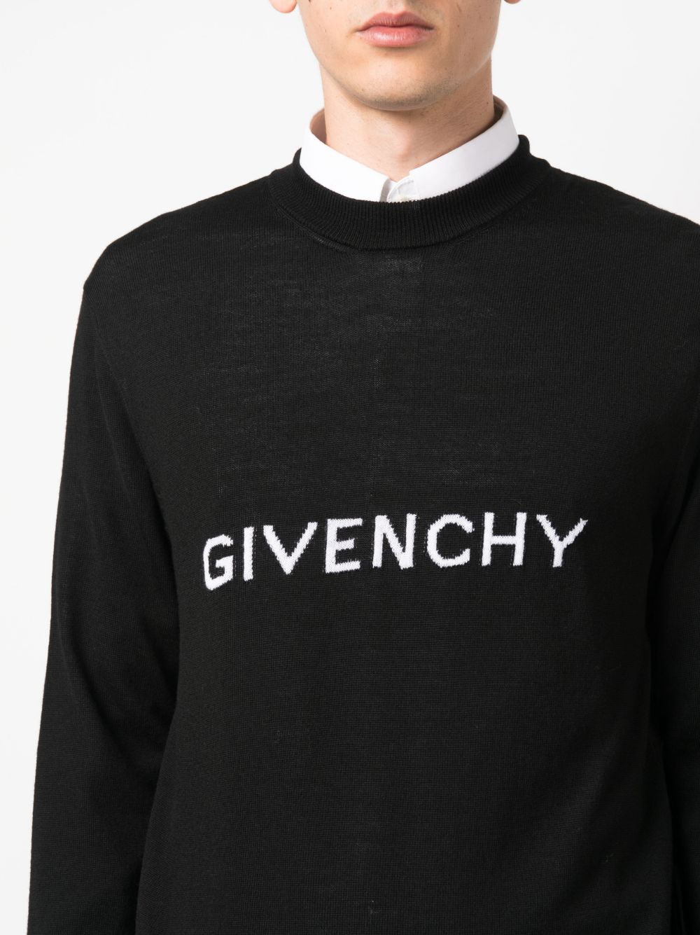 Givenchy, Embroidered Logo Sweater, Luxury Menswear, Designer Clothes, High-End Fashion