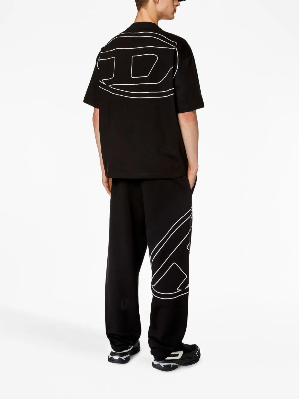 Image of T-Boggy Round Neck Cotton T-shirt by Diesel for Men - Season Autumn-Winter 2024 - Model view 1