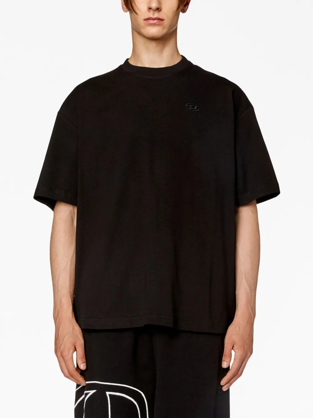 Image of T-Boggy Round Neck Cotton T-shirt by Diesel for Men - Season Autumn-Winter 2024 - Model view 2