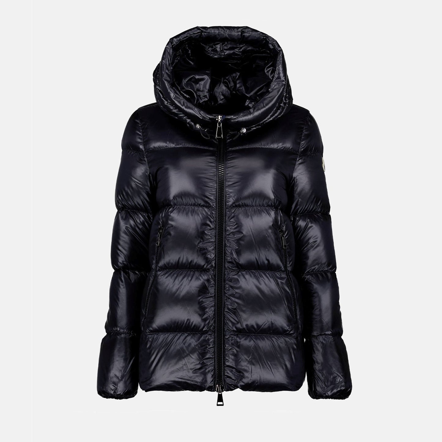 quilted jacket, nylon jacket, black jacket, autumn winter 2024, women's outerwear