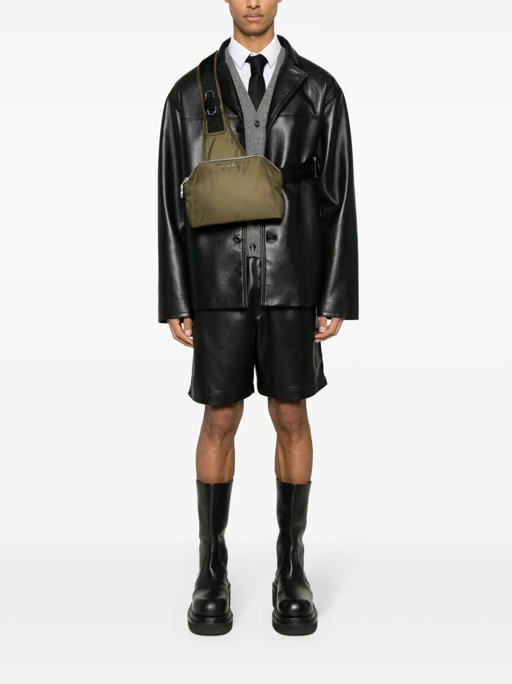 Givenchy, Antigona U Bag, Men's Nylon Bag, Luxury Men's Accessories, Green Bag