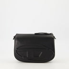 camera bag, black bag, Diesel accessories, smooth leather bag, unisex bag